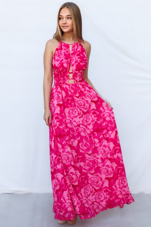 Minfy Maxi Dress - Pink on Sale