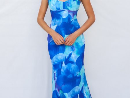 Anna Maxi Dress - Blue Online Hot Sale