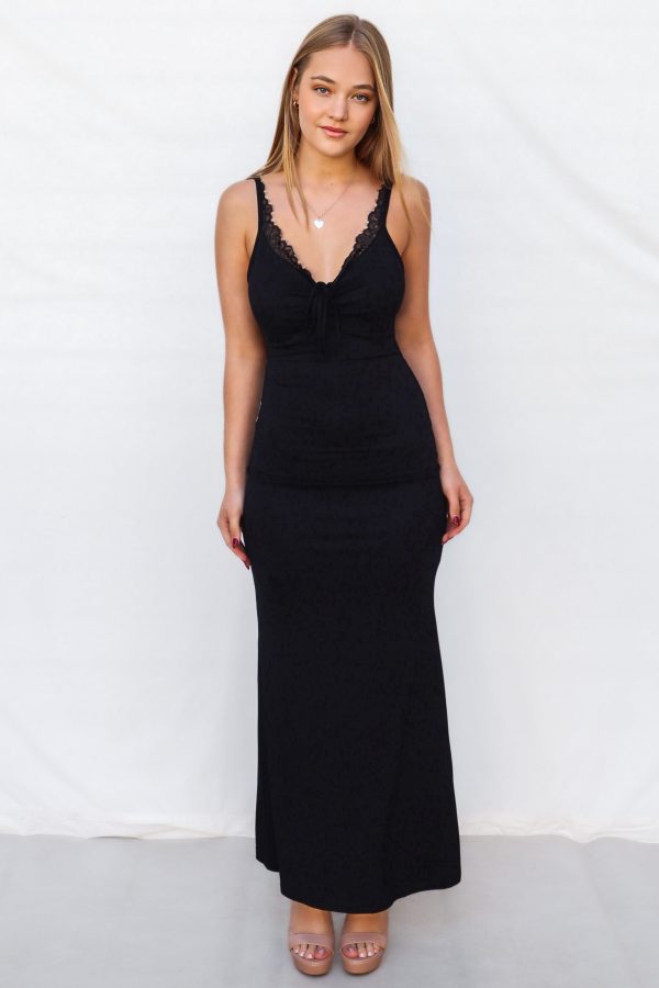 Skye Maxi Dress - Black For Cheap