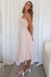 Katya Midi Dress - Nude For Cheap