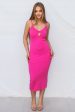 Laney Midi Dress - Hot Pink Sale