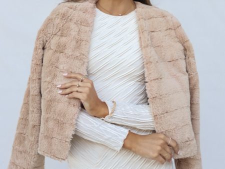 Misty Faux Fur Jacket - Cream Sale