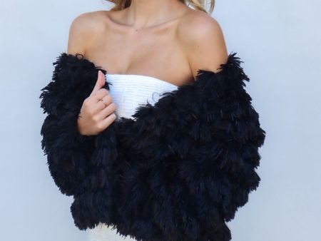 Bambi Faux Fur Jacket - Black Sale