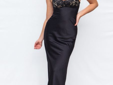 Aniyah Maxi Dress - Black Supply