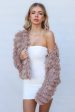 Bambi Faux Fur Jacket - Chocolate For Sale