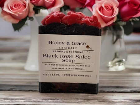 Honey and Grace Black Rose Spice Bar Soap 5.5 oz Cheap