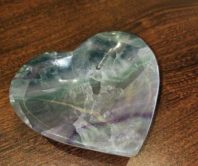 Fluorite heart dish Fashion