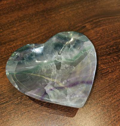 Fluorite heart dish Fashion