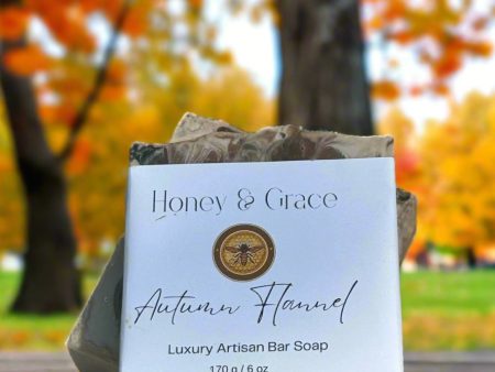 Honey and Grace Autumn Flannel Fall Scented Bar Soap 5.5 oz Fashion