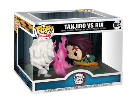 Demon Slayer: Kimetsu no Yaiba Tanjiro VS. Rui 4.25-in Vinyl Figure Funko POP! Moment Supply