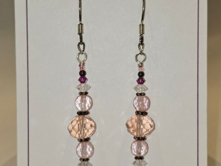 Strawberry quartz earrings on Sale