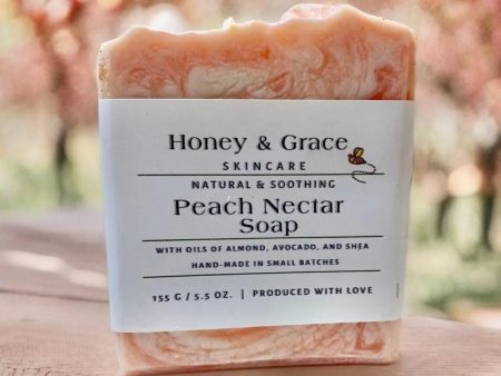 Honey and Grace Peach Nectar Bar Soap  5.5 oz Sale