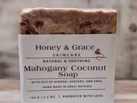 Honey and Grace Mahogany and Coconut Bar Soap 5.5 oz Fashion