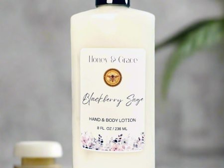 Honey and Grace Blackberry Sage Hand and Body Lotion 8oz Fashion