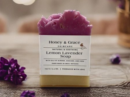 Honey and Grace Lemon Lavender Bar Soap 5.5 oz Cheap