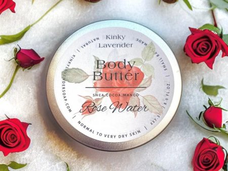 Honey and Grace Rose Water Body Butter.  8 oz Online Hot Sale