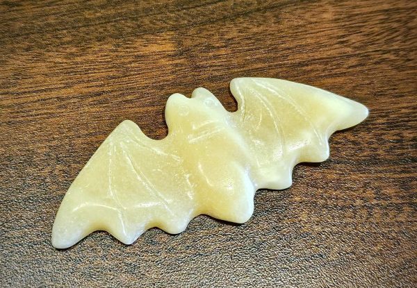 Yellow calcite bat Online