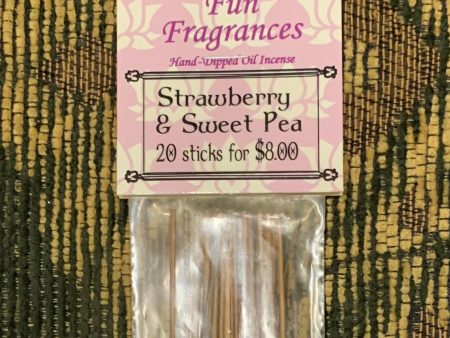 Strawberry & Sweet Pea incense sticks For Discount