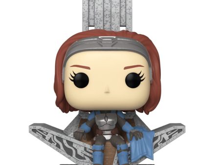 Star Wars: The Mandalorian Bo-Katan Kryze on the Throne Deluxe Funko Pop! Vinyl Figure #669 For Sale