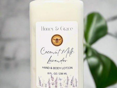 Honey and Grace Coconut Milk and Lavender Hand and Body Lotion 8oz For Discount