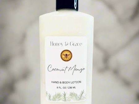 Honey and Grace Hydrating Coconut Mango Body Lotion 8 oz Fashion