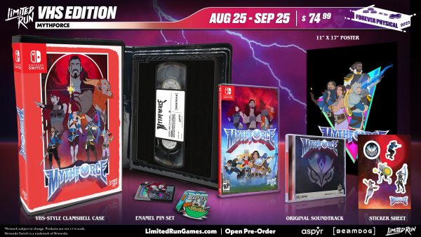 SWITCH LIMITED RUN #211: MYTHFORCE (Standard or VHS edition) Online Sale