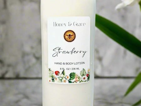 Honey and Grace Hydrating Strawberry Hand and Body Lotion 8oz Sale