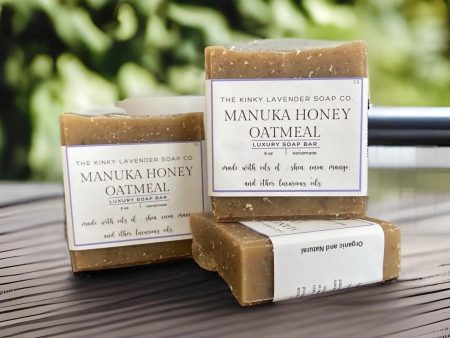 Honey and Grace Manuka Honey and Oatmeal Bar Soap  5.5 oz For Sale