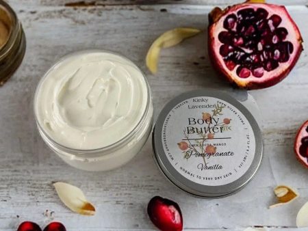 Honey and Grace Natural Pomegranate Vanilla  Body Butter  8 oz Online now