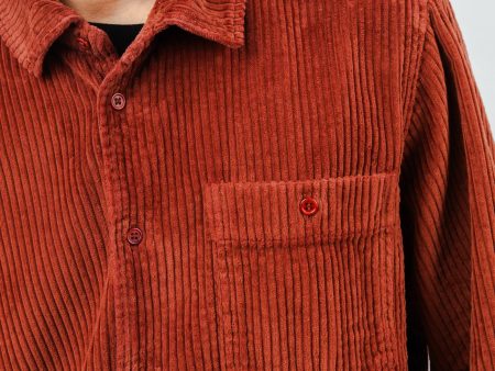 Corduroy Overshirt Copper Sale