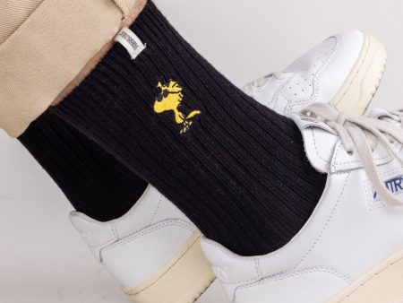 Peanuts Woodstock Socks Black For Sale