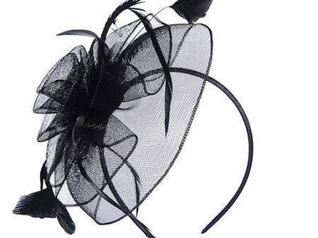 Ruby Rocks Marianne Fascinator - Black on Sale