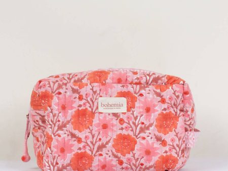 Floribunda Washbag, Vintage Pink Online now