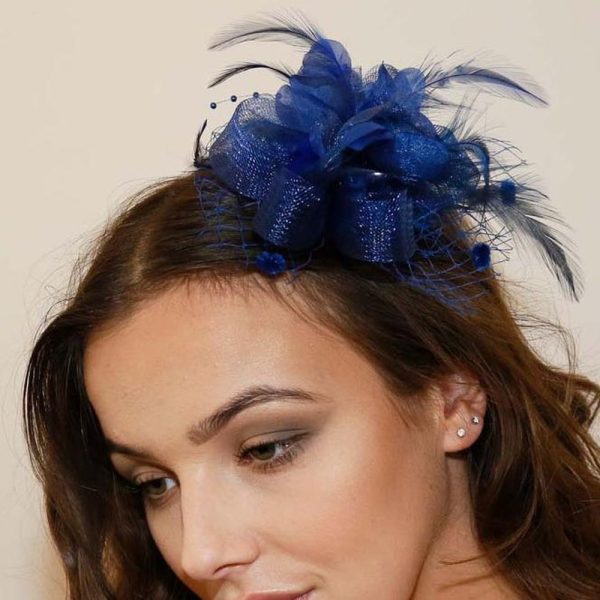 Ruby Rocks Vida Fascinator - Blue Online