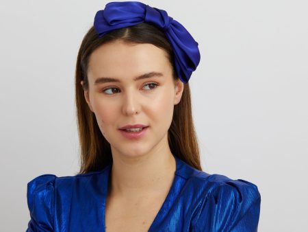 QueenMee Blue Fascinator Bow Headband Online