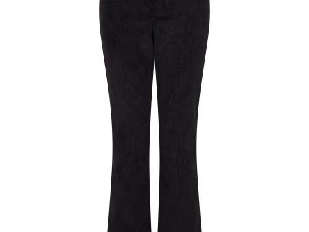 Corduroy Flare Trousers | Black Hot on Sale