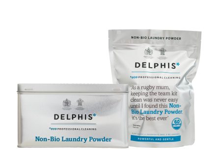 Non-Bio Laundry Powder 1.2kg + FREE Refill Tin For Cheap