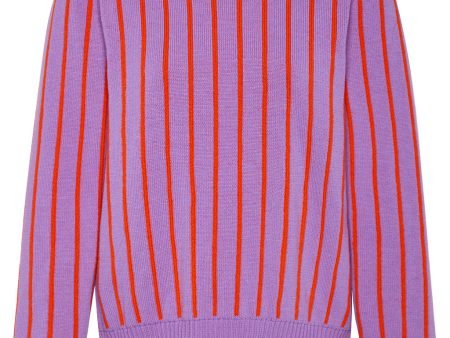 Thin Striped Wool & Cashmere Jumper For Sale