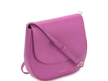 Campo Marzio Kym Saddle Bag - Mauve Silver Sale