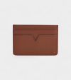 Sol Vegan Bio-Based Bamboo leather card holder in brown Fashion