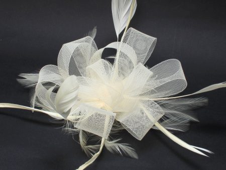 Ruby Rocks Grace Fascinator - Cream Supply