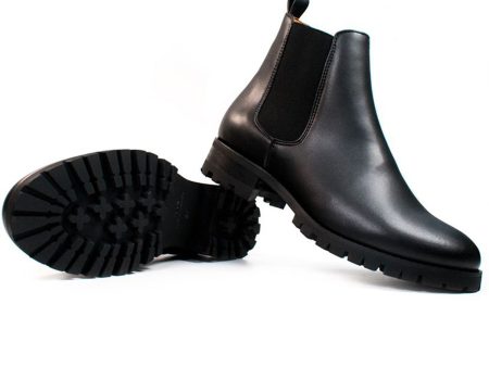 Wide Fit Luxe Deep Tread Chelsea Boots For Cheap