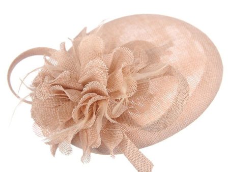 Ruby Rocks Gabella Fascinator - Beige For Sale