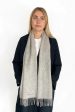 100% Organic Cashmere Scarf - Heather Grey For Cheap