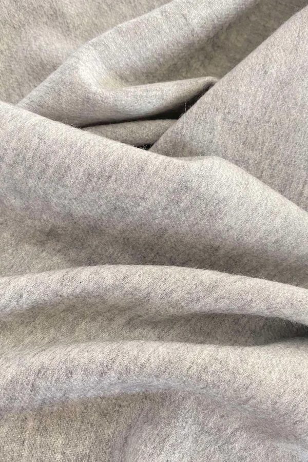 100% Organic Cashmere Scarf - Heather Grey For Cheap