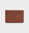 Sol Vegan Bio-Based Bamboo leather card holder in brown Fashion