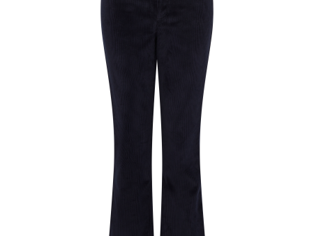 Corduroy Flare Trousers | Navy Sale