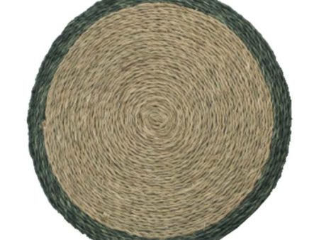 Forest Green Trim Lutindzi Grass Placemat Online Sale