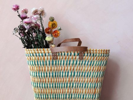 Colourful Reed Shopper Basket Supply