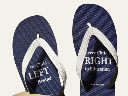 Navy No Child Left Behind Flip Flop For Discount